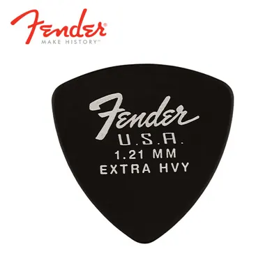 Fender 펜더 피크 346 Dura-Tone 121 Delrin Picks Black 121mm 12-Pack (198-7346-950)