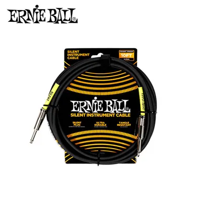 Ernie Ball 어니볼 악기케이블 Classic Silent Cable Straight/Straight 10FT Black (P06472)