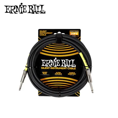 Ernie Ball 어니볼 악기케이블 Classic Silent Cable Straight/Straight 20FT Black (P06473)