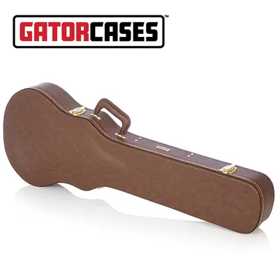 Gator 게이터 Deluxe Wood Les Paul Case Brown 레스폴 하드케이스 (GW-LP-BROWN)