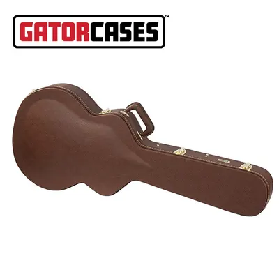 Gator 게이터 Deluxe Wood Semi-Hollow Case Brown 세미할로 하드케이스 (GW-335-BROWN)