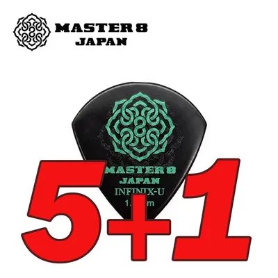 다섯개 사면 하나 더! MASTER 8 JAPAN 피크 Infinix-U Hard Polish Hard Grip Jazz 1.2mm