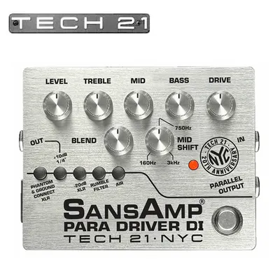Tech21 이펙터 산스앰프 SansAmp Para Driver DI 프리앰프 (V2)