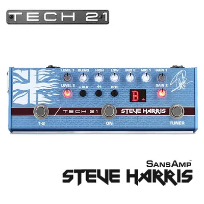 Tech21 이펙터 산스앰프스티브 해리스 시그니처 Steve Harris SansAmp (SH-1) 어댑터 포함