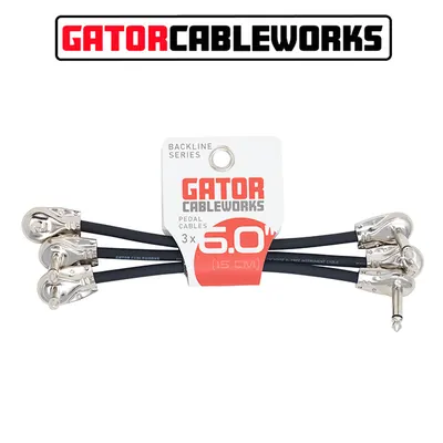 Gator Cableworks Backline Patch Cable 패치케이블 15cm 3팩 (GCWB-INS-6INRA3PK)