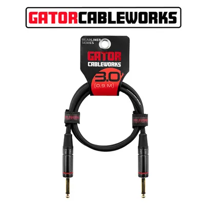 Gator Cableworks Headliner Instrument Cable 기타 & 베이스 케이블 0.9m (GCWH-INS-03)