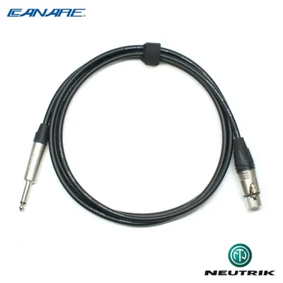Canare 카나레 L-2T2S 뉴트릭 마이크 케이블 XLR(F)-TS 타입 (SCN-FTS) - 길이 선택 가능