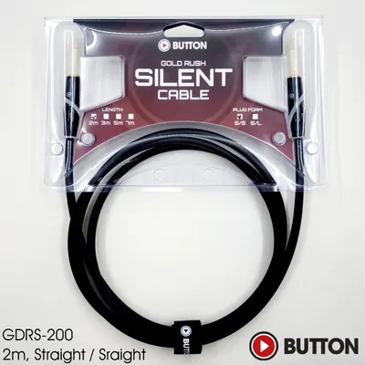 Button 버튼 사일런트 악기케이블 Gold Rush Silent Cable GDRS-200 (2M)
