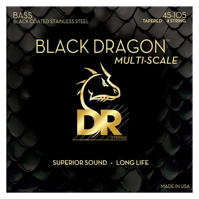 DR 디알 베이스 스트링 Black Dragon Stainless Steel 45-105 Multi Scale [DBSMB-45] (45-105)