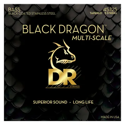 DR 디알 베이스 스트링 Black Dragon Stainless Steel 45-125 Multi Scale [DBSMB5-45] (45-125)