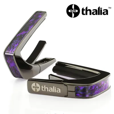Thalia 카포 Capo with Purple Paua Inlay / Black Chrome (CB200-PP)