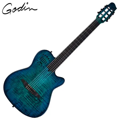 Godin 고딘 전자 클래식 기타 Multiac Nylon Ltd Oceanburst Deluxe (053391)