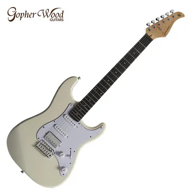 Gopher Wood 고퍼우드 일렉기타 S modern II Poplar Floar White