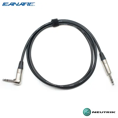 Canare 카나레 스타쿼드 케이블 L-4E6S 뉴트릭 ㄱ자 6.3 TRS (CN-6STRSR) - 길이 선택 가능