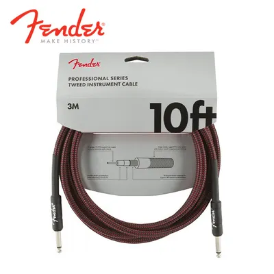 Fender 악기케이블 Professional Instrument Cable 10피트 Red Tweed (3M/SS) (099-0820-061)