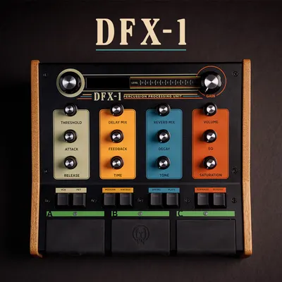 Walrus Audio 이펙터 DFX-1 드럼, 퍼커션용 멀티이펙트 프로세서 [컴프레션, 딜레이, 리버브, 노이즈 게이트, EQ 탑재]