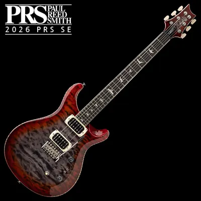 PRS SE 2026 일렉기타 Custom 24-08 Quilt Charcoal Cherry Burst