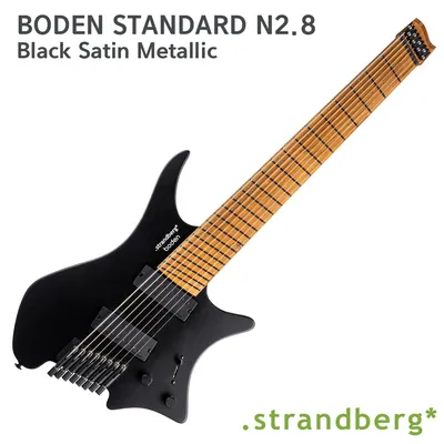 Strandberg 스트랜드버그 8현 일렉기타 Bodern Standard N2.8 Black Satin Metallic