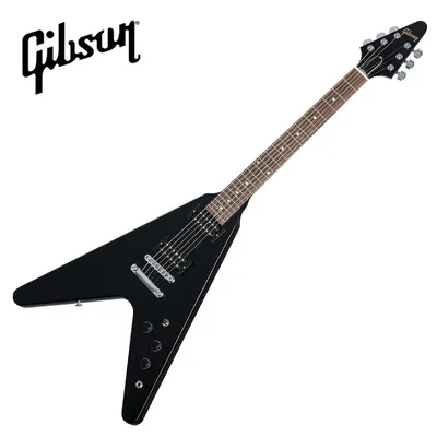 Gibson USA 80s Flying V Ebony (DSVE00EBCH1)