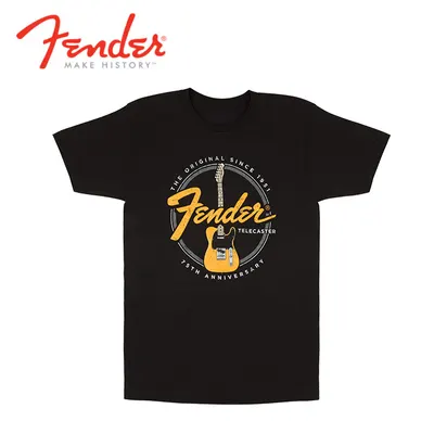 Fender 펜더 티셔츠 Telecaster 75th Tele Tee Vintage Black (사이즈 선택 가능)