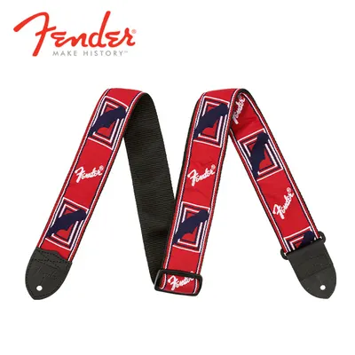 Fender 펜더 기타 스트랩 Monogramed Straps Red/White/Blue (099-0682-000)