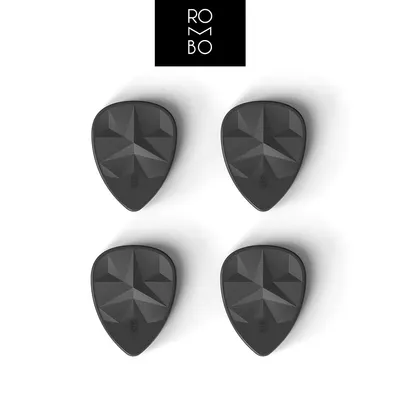 Rombo 롬보 피크 Crisp (1mm) 4개 세트 / Graphite Black (RCRGB4)