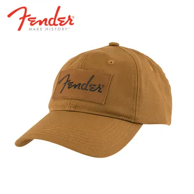 Fender 펜더 Vintage Leather Badge Hat Camel (912-2421-204)