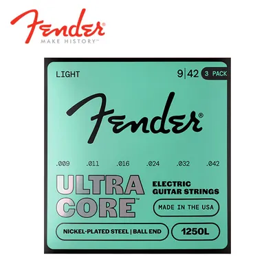 Fender 펜더 일렉 스트링 Ultracore 1250L Nickel Plated Steel Strings Light 009-042 3-Pack (073-0250-603)