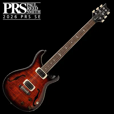 PRS SE 2026 일렉기타 Ed Sheeran Hollowbody I Baritone Piezo - Orange Tiger Smokeburst