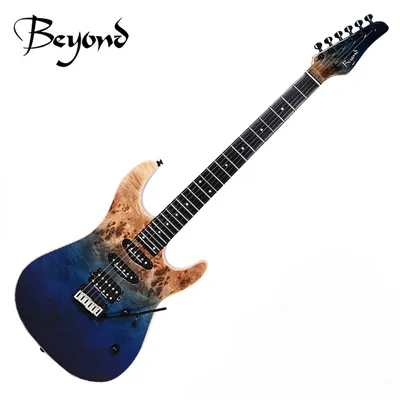 [촬영 제품 세일] 최적화된 모던기타의 완성 Beyond 비욘드 일렉기타 Modern-055 TR-HSS (Blue Burl)