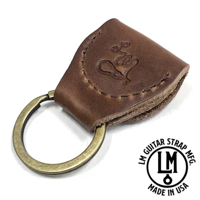 LM Products 피크 키체인 Deluxe Pick Holder Key Chain Brown (PK-10 BR)
