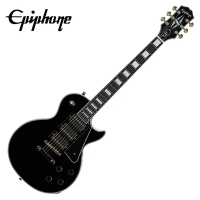 Epiphone 에피폰 일렉기타 Les Paul Custom 3-Pickup Ebony (EILPC3EBGH3)