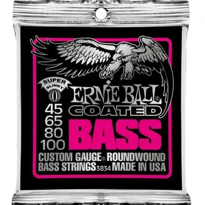 Ernie Ball 베이스기타 스트링 Coated Super Slinky [3834] (045-100)