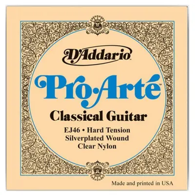 Daddario 클래식기타 스트링 Pro-Arte Clear Nylon [EJ46] (Hard Tension)
