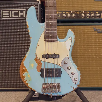 Sandberg 샌드버그 베이스기타 California TM5 (Sonic Blue / Masterpiece Aged)