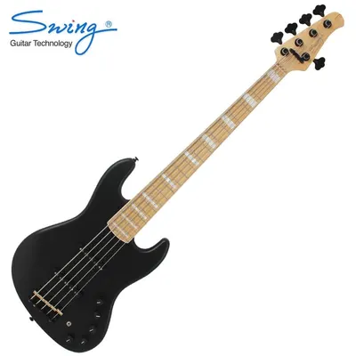 Swing 스윙 5현 베이스기타 G5V Matt Black (Active)