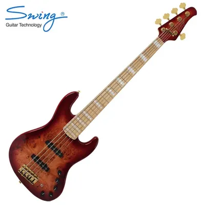 Swing 스윙 5현 베이스기타 G7V Red Burst (Active)