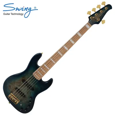 Swing 스윙 5현 베이스기타 G7V Aqua Burl (Active)
