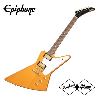 Epiphone Inspired Gibson 에피폰 일렉기타  1958 Korina Explorer Aged Natural (IGCKEXWANAGH1)