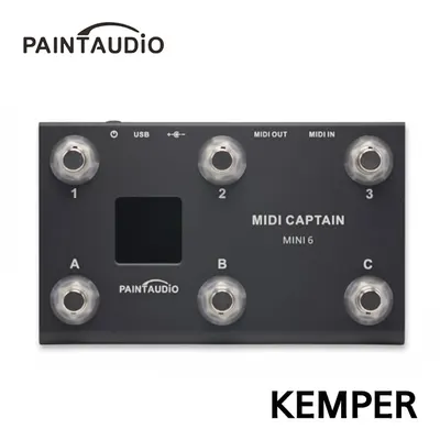 PAINTAUDIO 캠퍼 전용 미디컨트롤러 MIDI CAPTAIN MINI 6 Kemper (캠퍼 랙,스테이지,헤드,플레이어 호환)