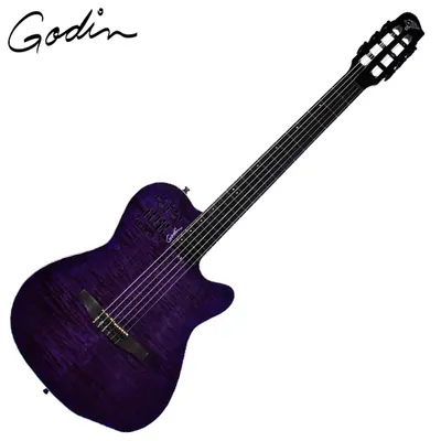 Godin 고딘 전자 클래식 기타 Multiac ACS Nylon Steve Stevens SIG 25th주년 LTD SA Electronics Purple (053940)
