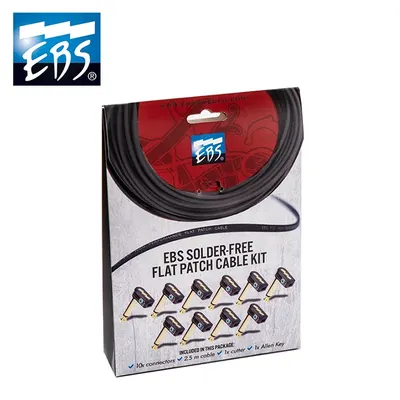 EBS Solder-Free Kit 무납땜 DIY 커스텀 플랫 패치케이블 키트 2.5m