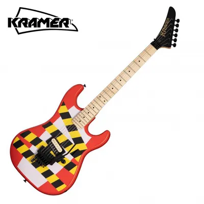 [KRAMER 세일] Kramer 크레이머 일렉기타 Danger Zone Baretta Warning Tape On W/R (KBVRWWRBF3)