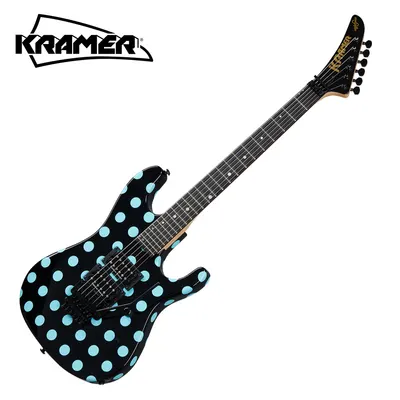 [KRAMER 세일] Kramer 크레이머 일렉기타 Nightswan Black/Blue Polka Dots (KNSBBPBF1)