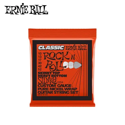 Ernie Ball 어니볼 일렉 스트링 Skinny Top Heavy Bottom Slinky Classic Rock N Roll Pure Nickel Wrap [P02254] (10-52)