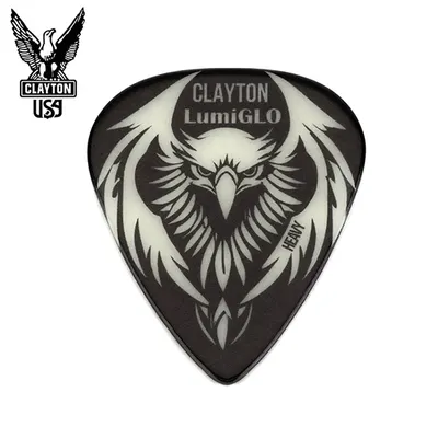 Clayton 클레이튼 LumiGLO 야광 세룰로이드 스탠다드 피크 HEAVY 1.0mm 6pcs Pack (LGH/6)