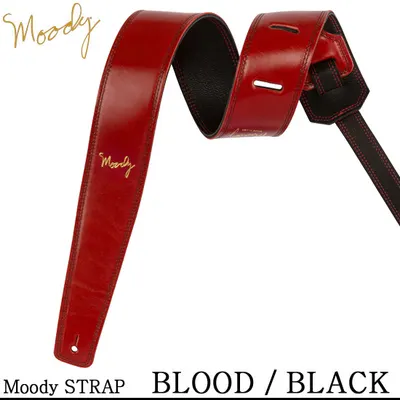 Moody 스트랩 Leather/Suede 2.5인치 [Standard Size] Blood/Black