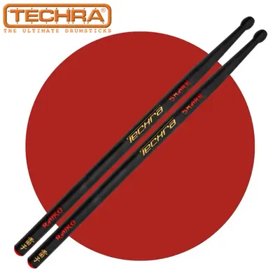 Techra 테크라 Raiko Sticks - Snare 테크라 마칭드럼 카본 스틱