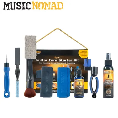 Music Nomad 뮤직 노마드 기타 케어 초심자 키트 Guitar Care Starter Kit – 8 pc (MN299)