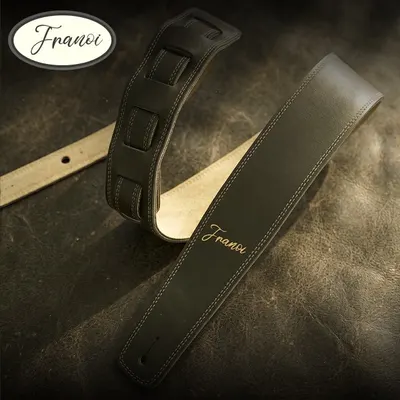 Franoi 프라노이 가죽 기타 스트랩 이태리 IST60 Kh 카키